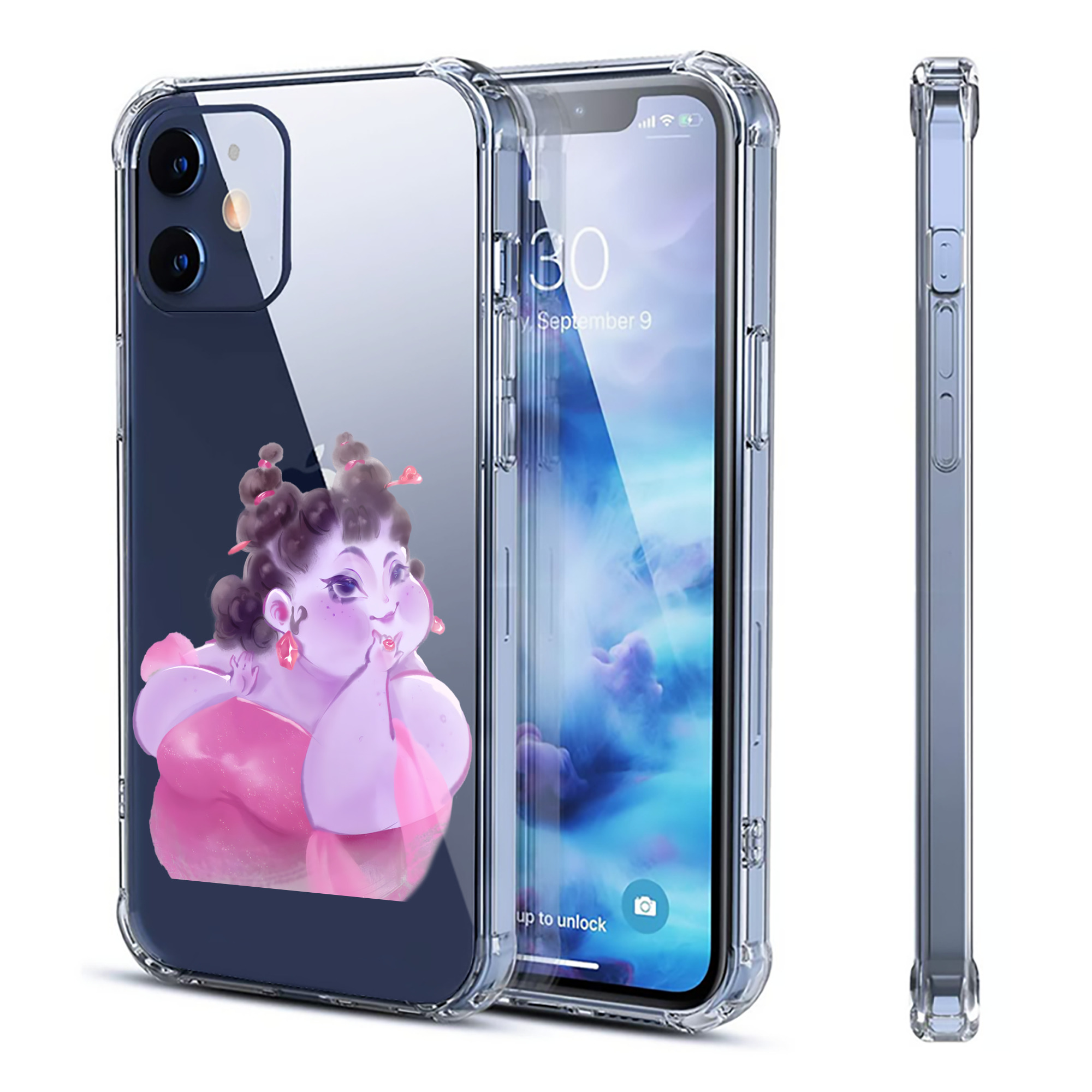 （画像用） Ne Zha 2 ナタ 魔童の大暴れ 【iPhone 12シリーズ対応】透明スマホケース（クリアソフトケース）
